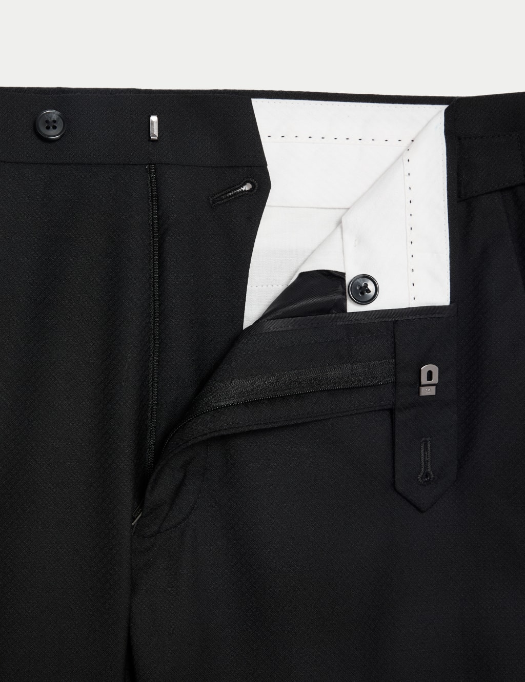 Tailored Fit Pure Wool Tuxedo Trousers | JAEGER | M&S Tailored Fit Pure Wool Tuxedo Trousers | JAEGER | M&S