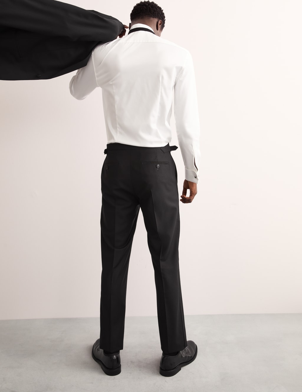 Tailored Fit Pure Wool Tuxedo Trousers 7 of 7