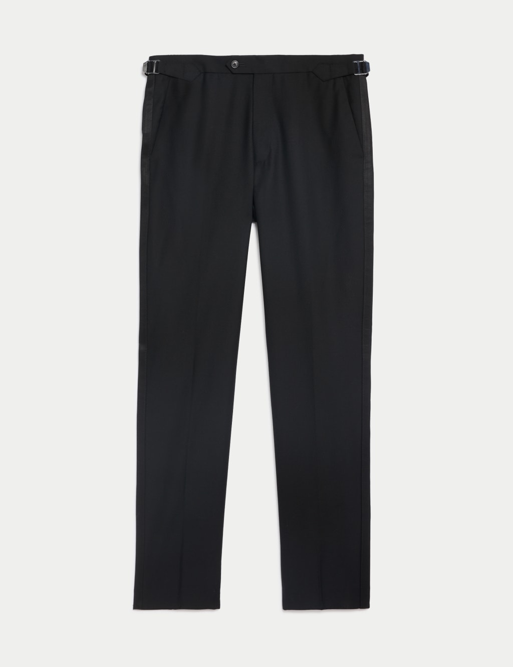 Tailored Fit Pure Wool Tuxedo Trousers 2 of 7