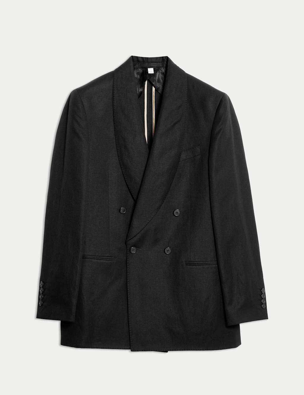 Tailored Linen Wool Blend Jacket with Silk 1 of 2