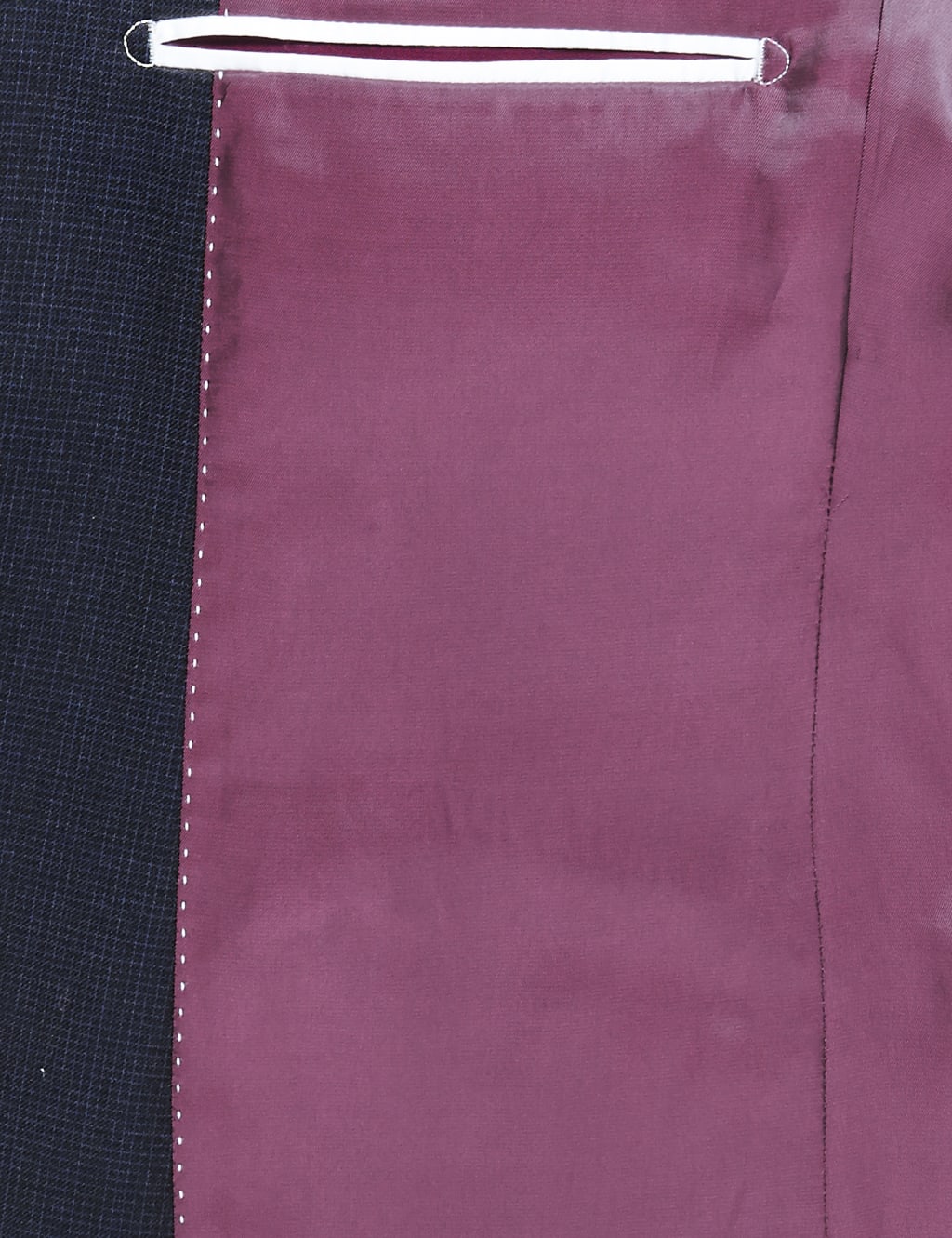 Indigo Checked Tailored Fit 1 Button Jacket 6 of 7
