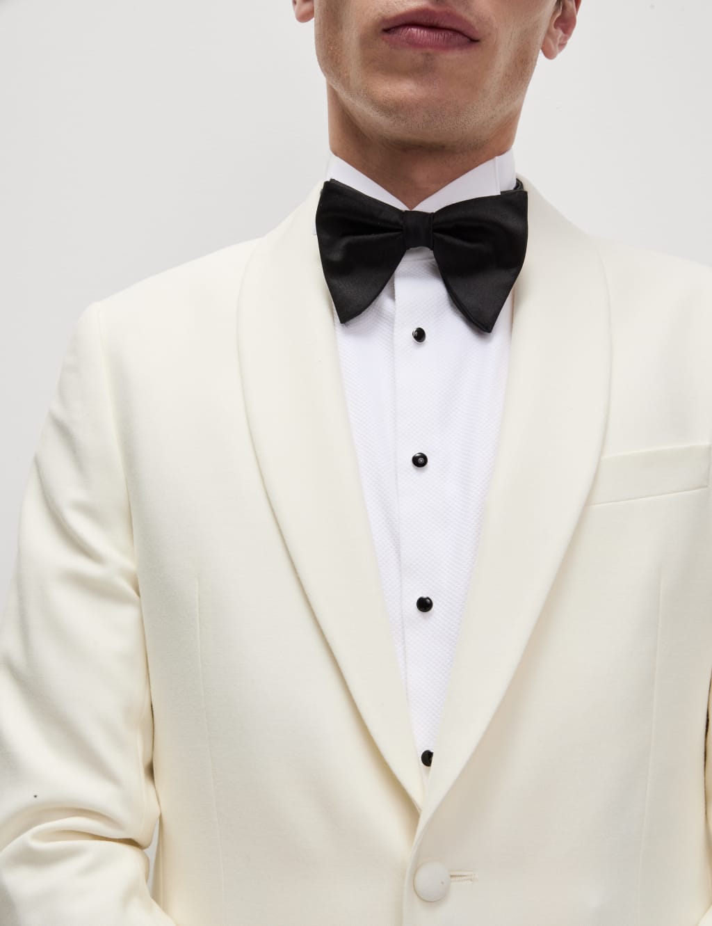White dinner jacket marks and spencer top
