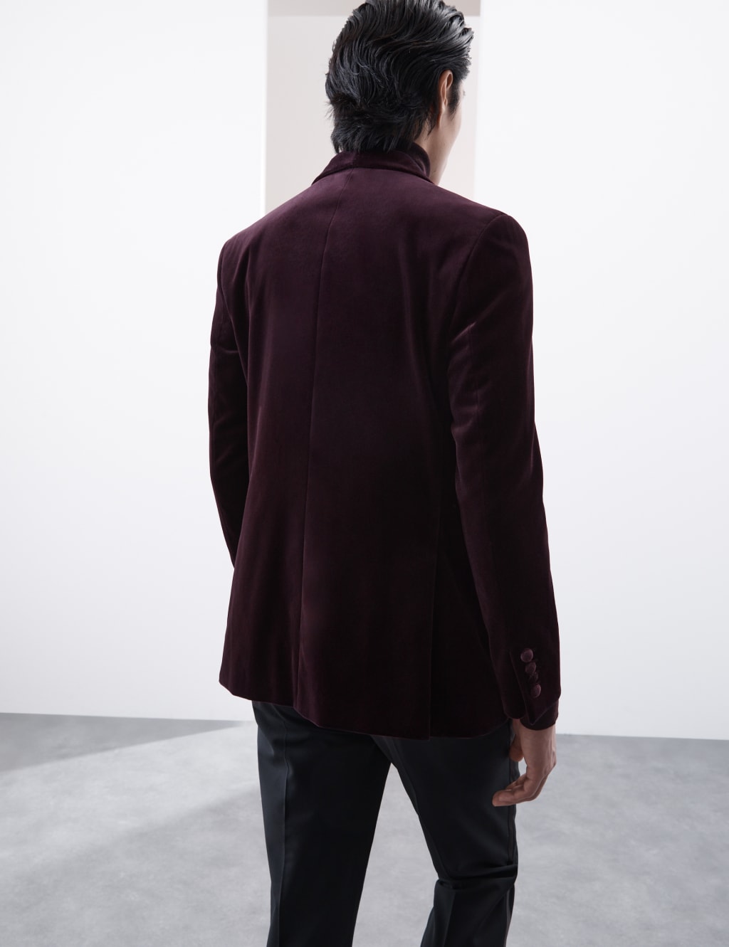 Pure Cotton Velvet Blazer Autograph M S