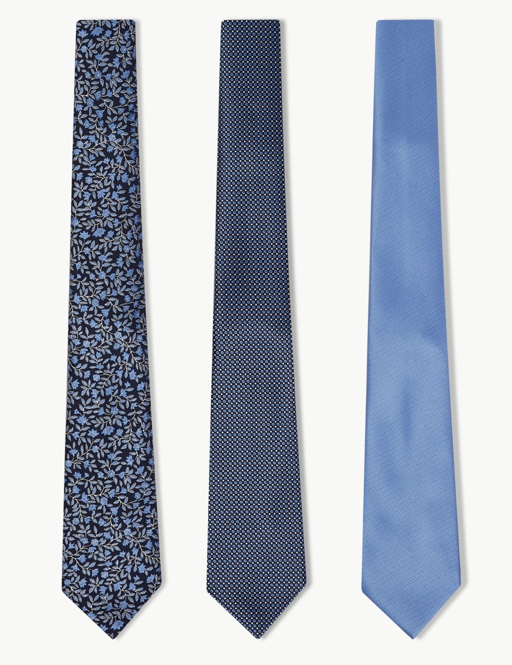 3pk Polka Dot & Floral Ties 1 of 7