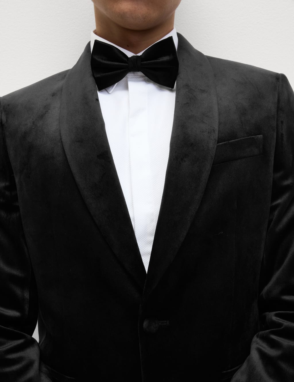 Slim Fit Velvet Jacket