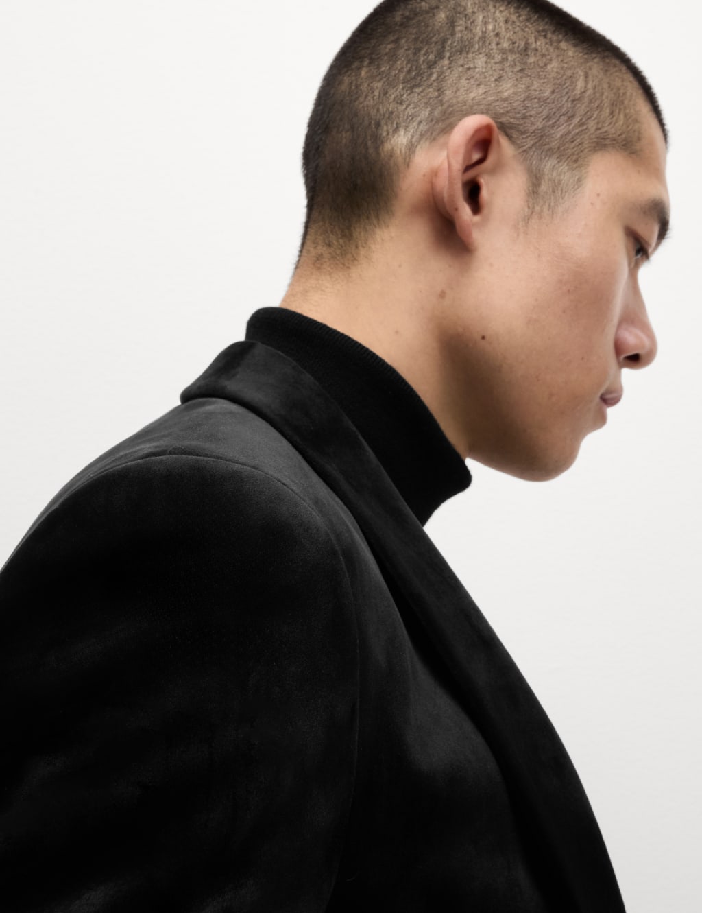 Slim Fit Velvet Jacket