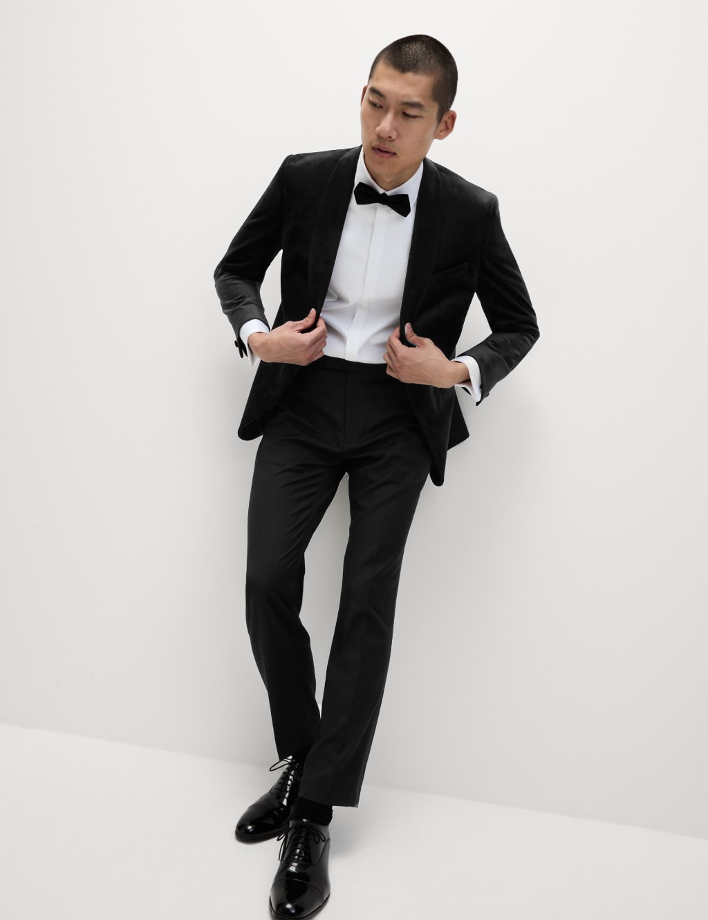 Marks and spencer velvet suit hot sale