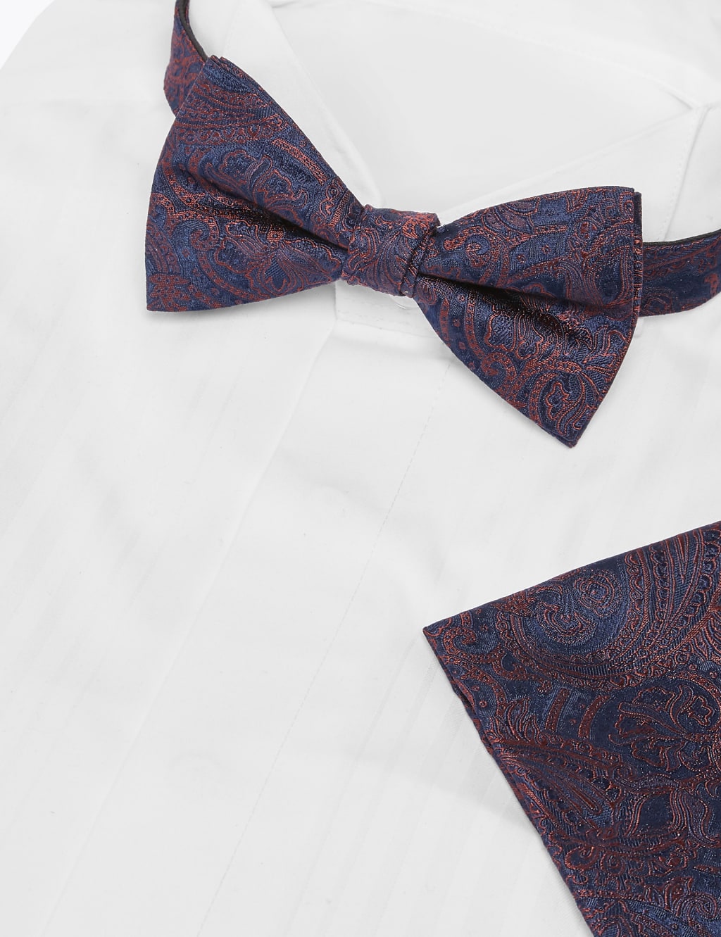Silk Paisley Bow Tie & Pocket Square Set 1 of 5