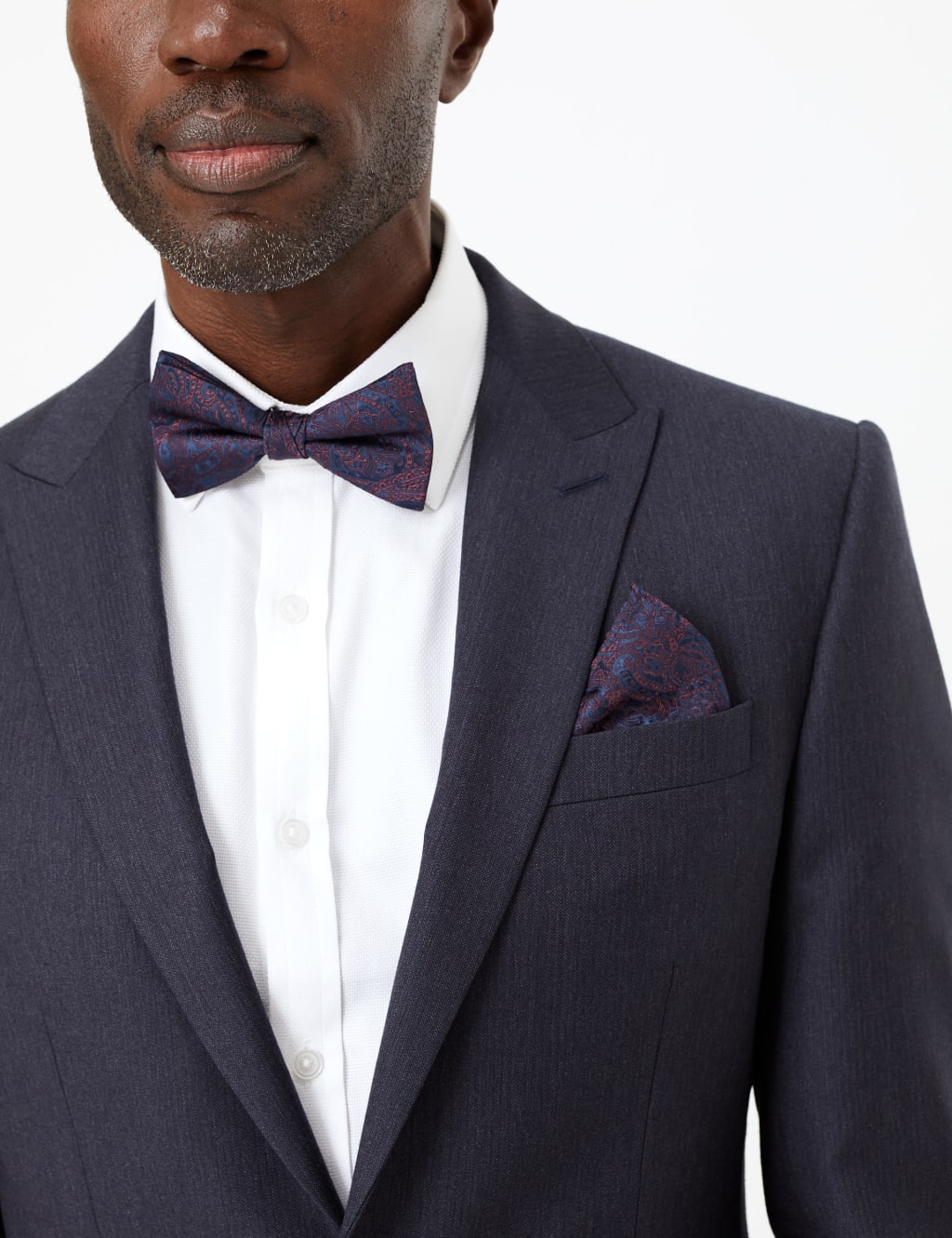 Silk Paisley Bow Tie & Pocket Square Set 5 of 5