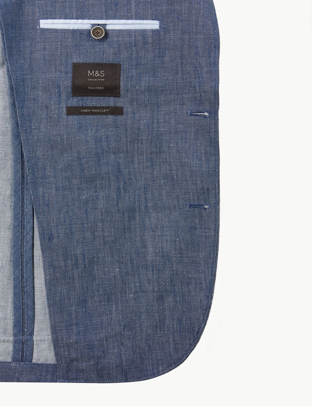 Indigo Tailored Fit Linen Miracle Jacket 6 of 6