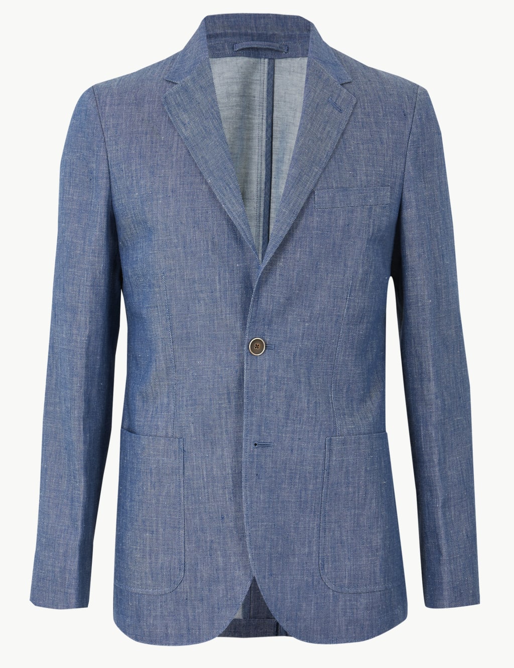 Indigo Tailored Fit Linen Miracle Jacket 2 of 6