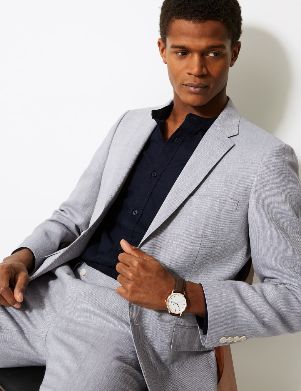 Slim Fit Linen Miracle Suit Jacket 1 of 4