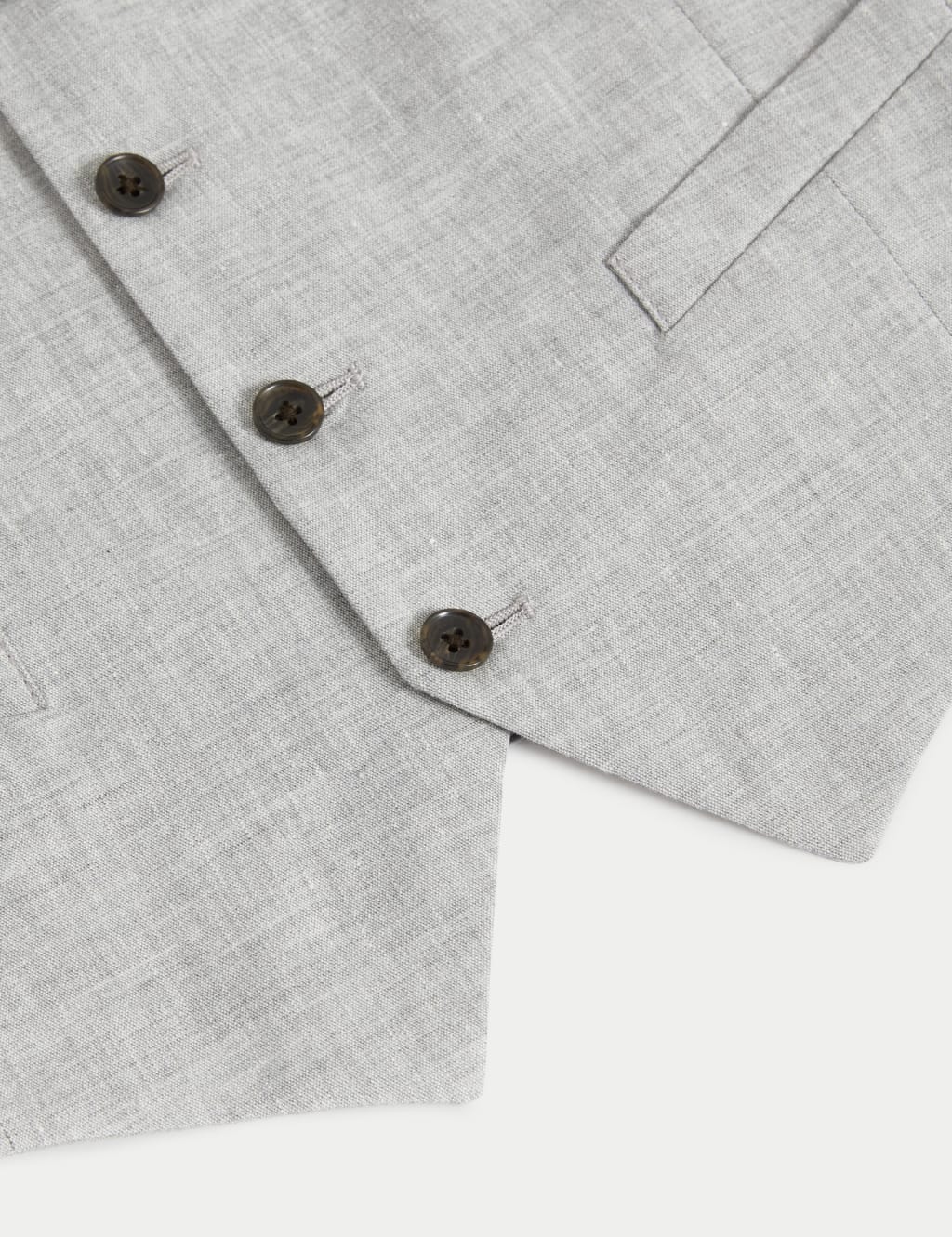 Italian Performance Linen Waistcoat 3 of 6
