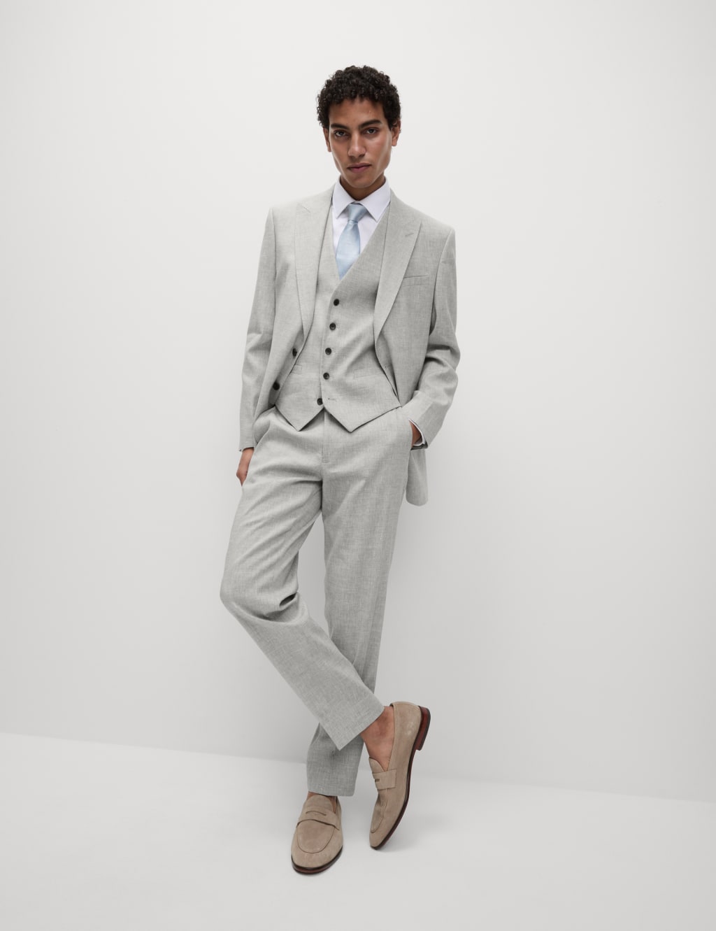 Italian Performance Linen Waistcoat 6 of 6