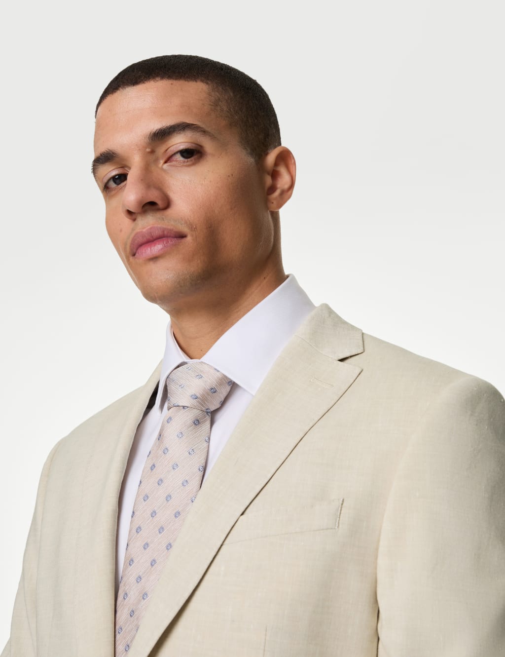 Tailored Fit Italian Linen Miracle Suit Jacket
