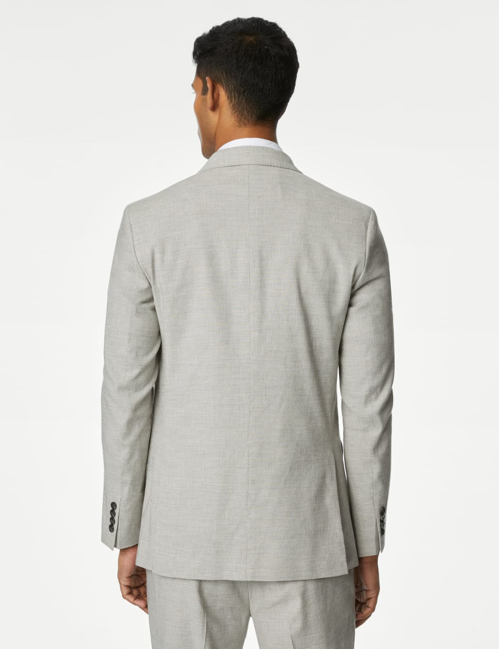 Slim Fit Double Breasted Italian Linen Miracle Jacket