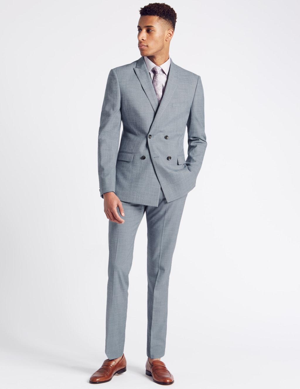 M&s double breasted suit top