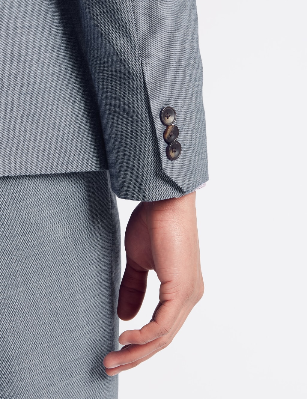 Blue Modern Slim Fit Double Breasted Jacket 6 of 8
