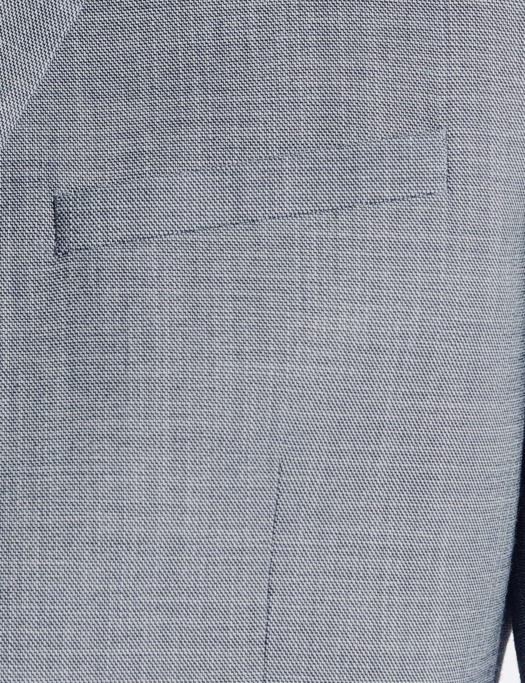 Blue Modern Slim Fit Double Breasted Jacket 8 of 8