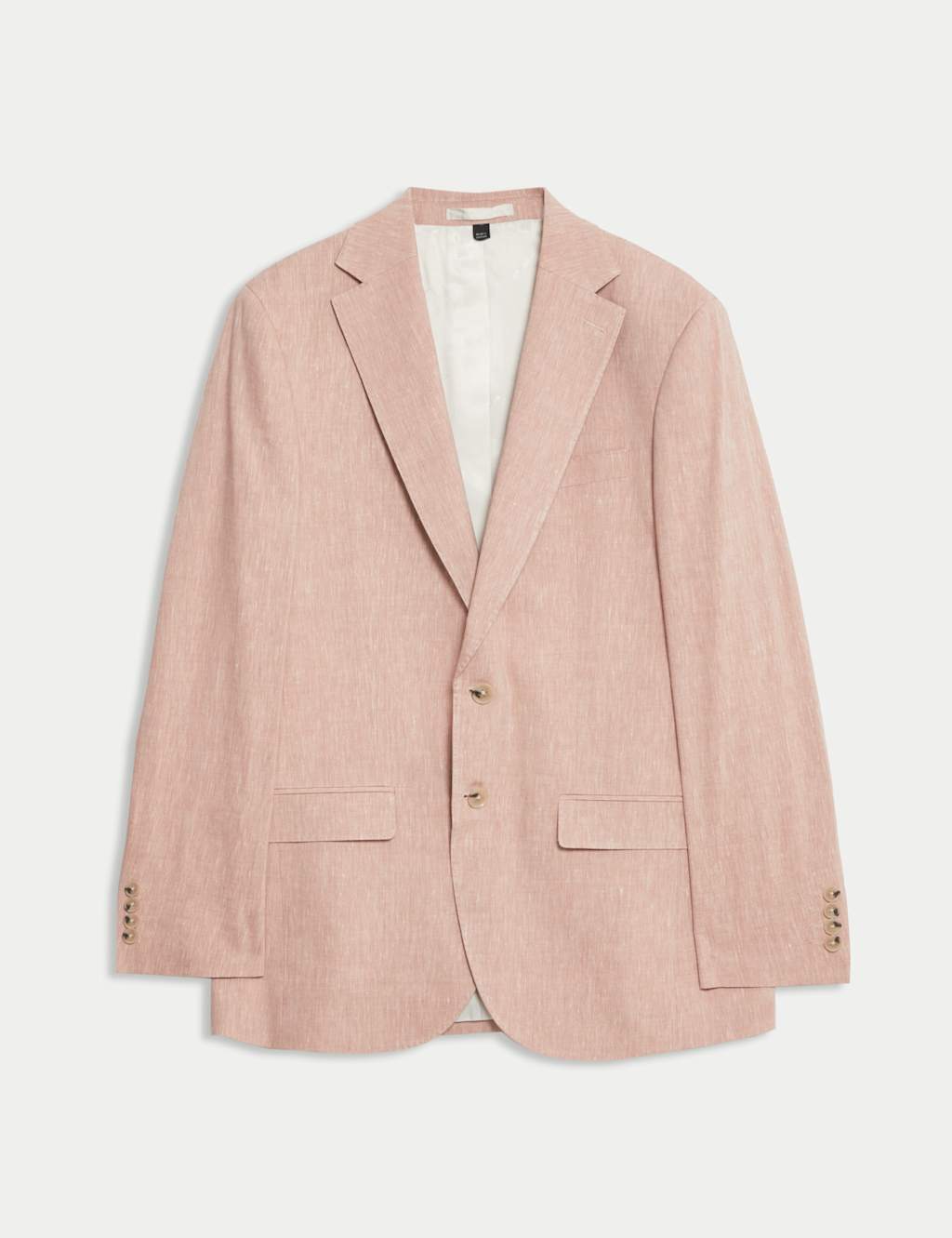 Tailored Fit Italian Performance Linen Blend Suit Jacket 2 of 8