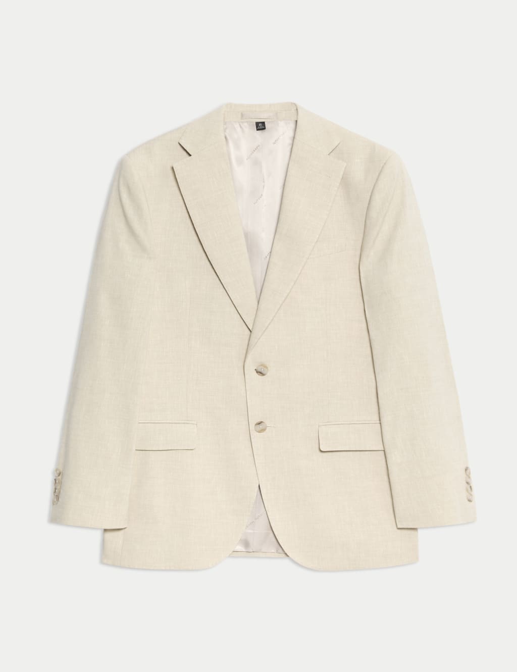Tailored Fit Italian Performance Linen Blend Suit Jacket 2 of 8