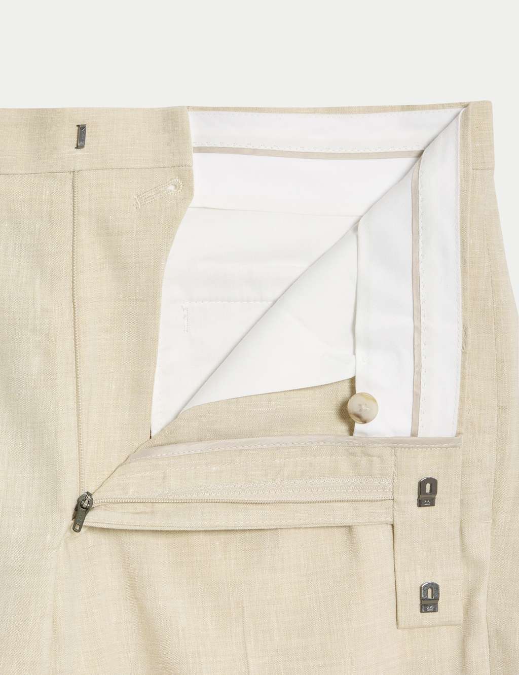 Tailored Fit Italian Performance Linen Blend Suit Shorts 3 of 9