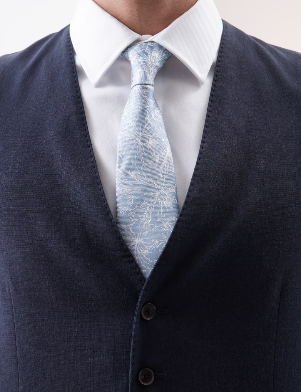 Italian Performance Linen Blend Waistcoat 7 of 7