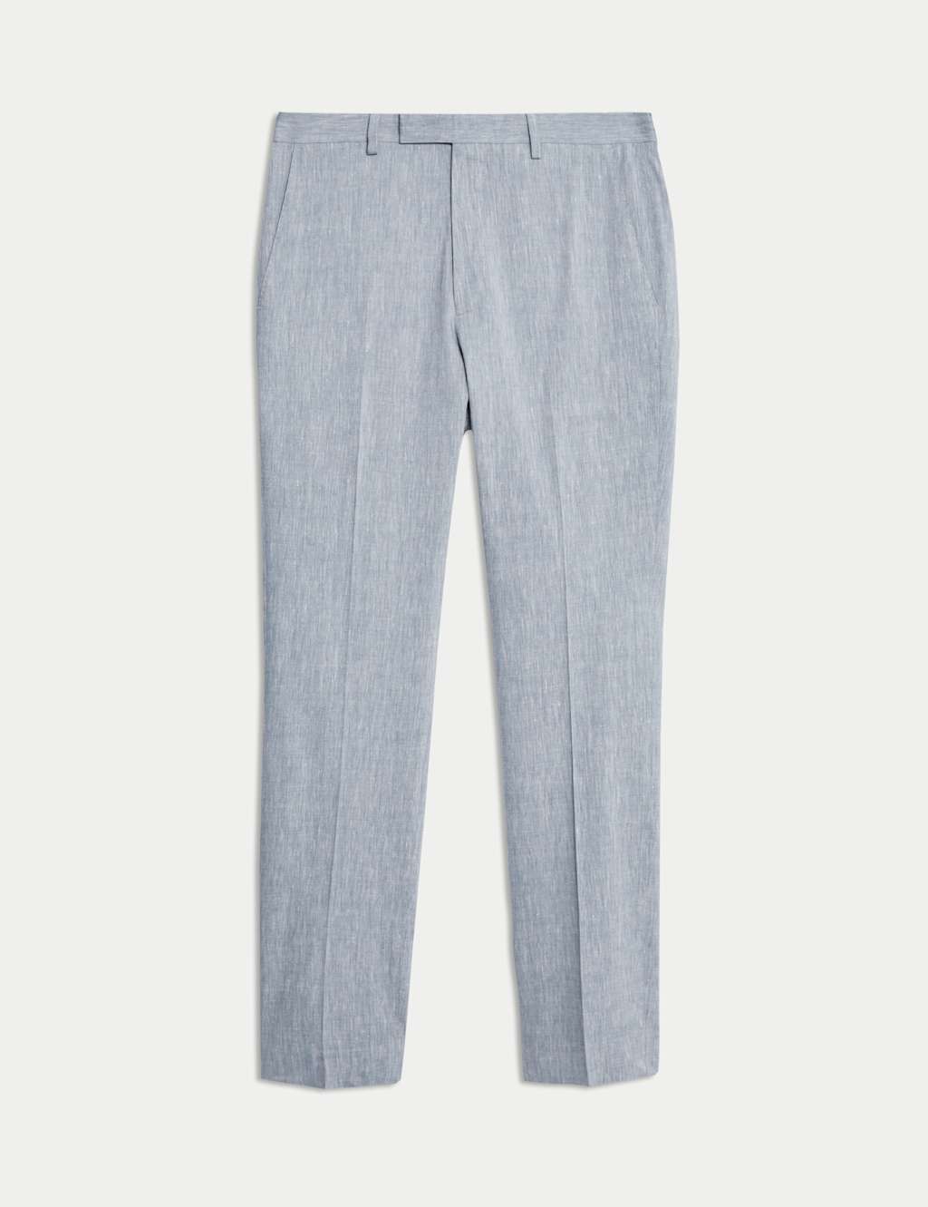 Tailored Fit Italian Performance Linen Blend Suit Trousers 2 of 7