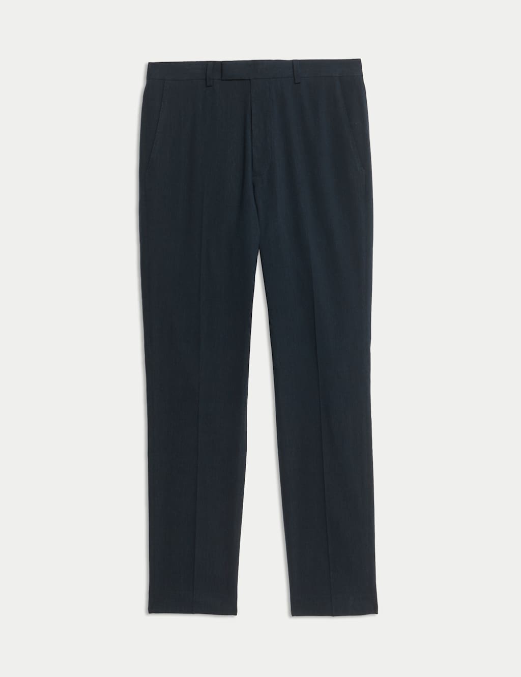 Tailored Fit Italian Performance Linen Blend Suit Trousers 2 of 8