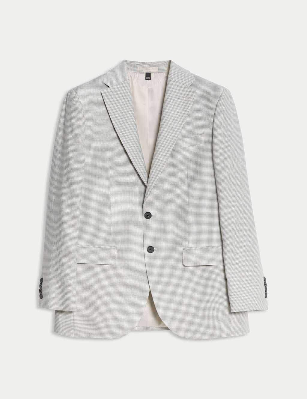 Tailored Fit Italian Performance Linen Blend Suit Jacket 2 of 8