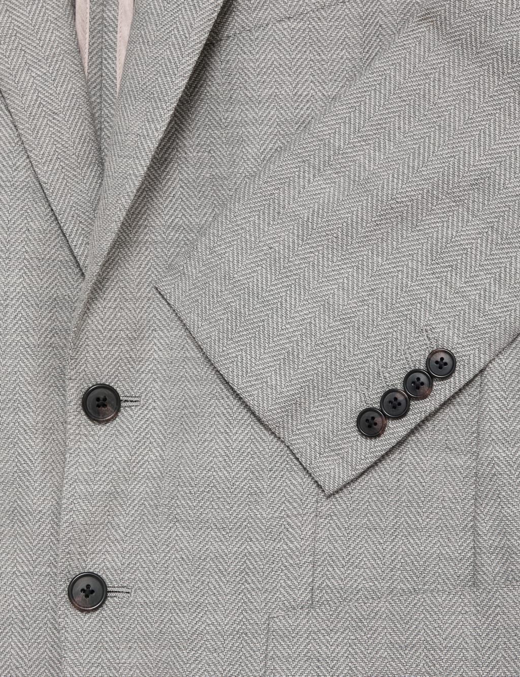 Tailored Fit Wool Rich Herringbone Blazer 3 of 8