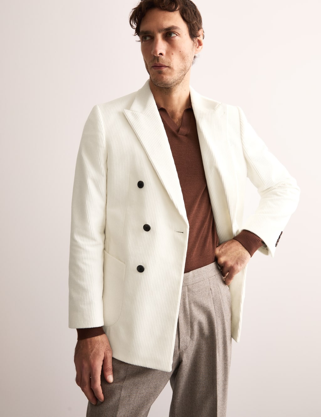 Tailored Fit Cotton Corduroy Blazer 1 of 8