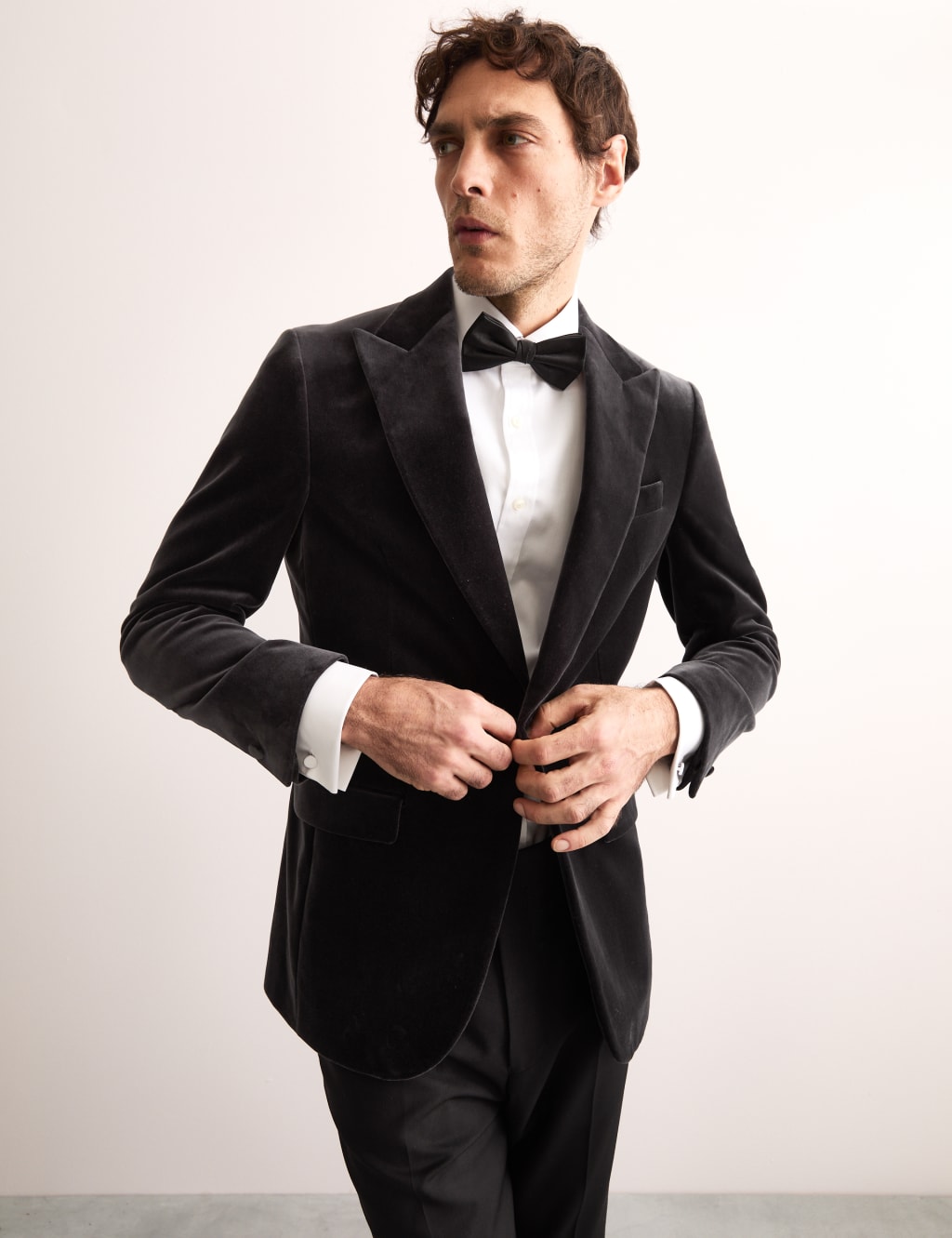 M&s velvet jacket mens discount