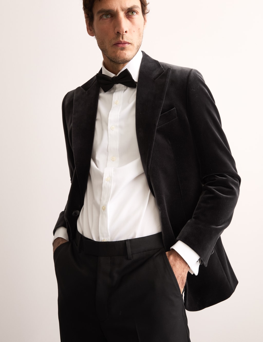 Pure Cotton Velvet Blazer 8 of 8