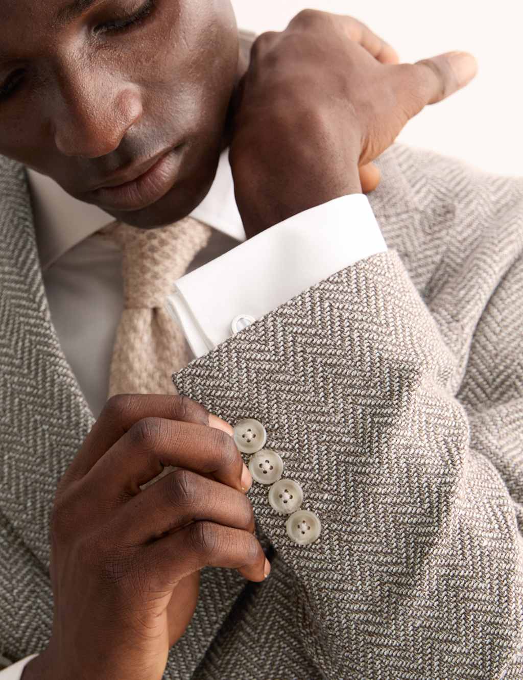 Tailored Fit Wool Blend Herringbone Blazer 4 of 10