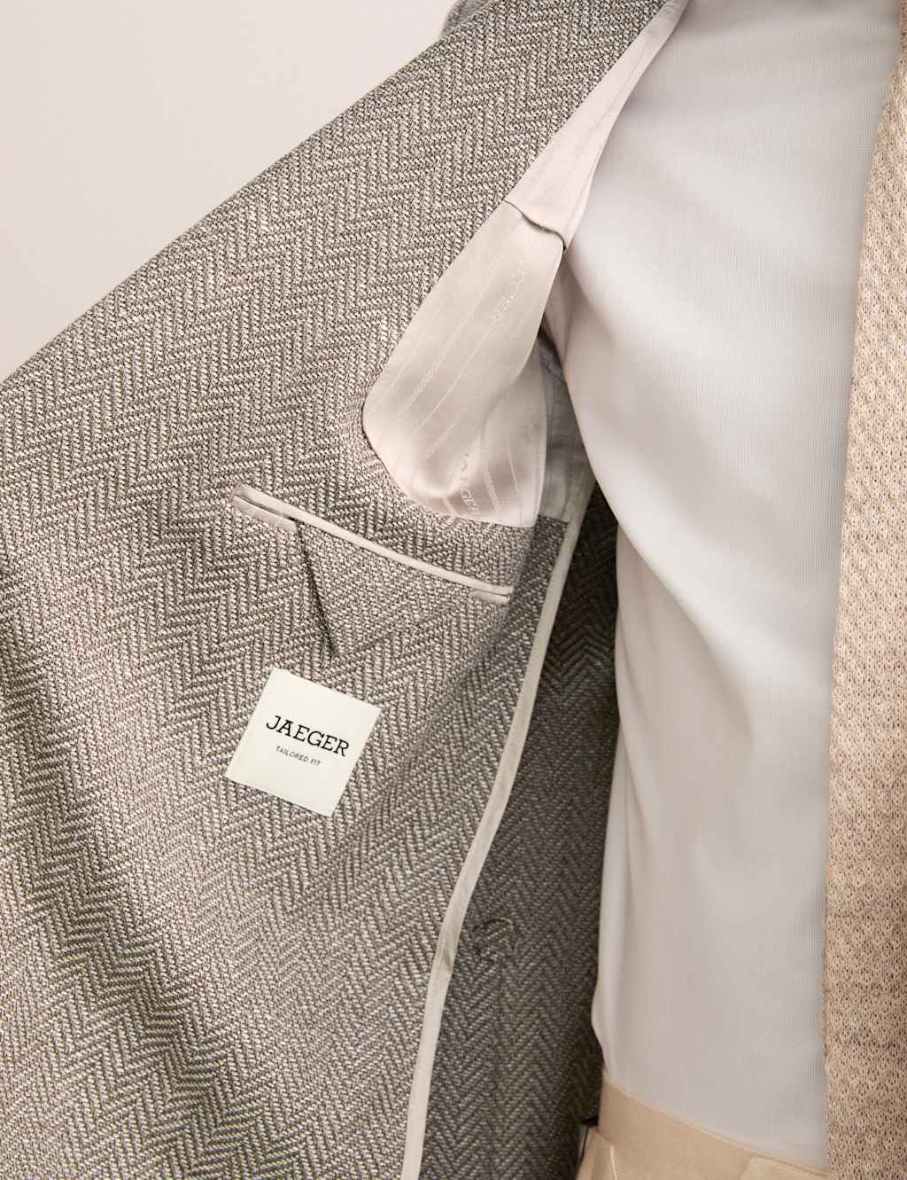 Tailored Fit Wool Blend Herringbone Blazer 5 of 10