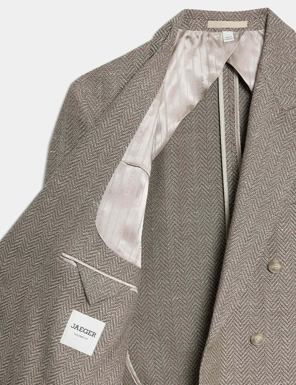 Tailored Fit Wool Blend Herringbone Blazer 10 of 10
