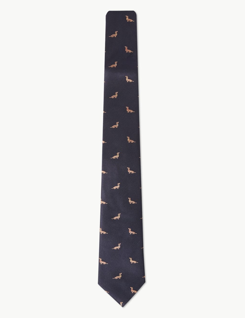 Dachshund Print Pure Silk Tie 1 of 3