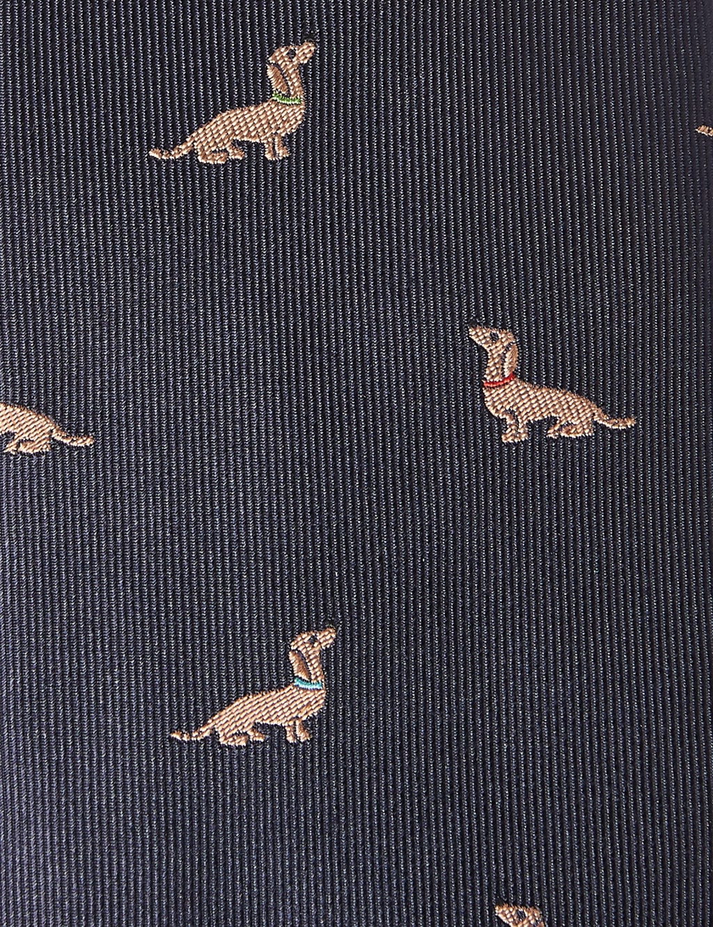 Dachshund Print Pure Silk Tie 3 of 3