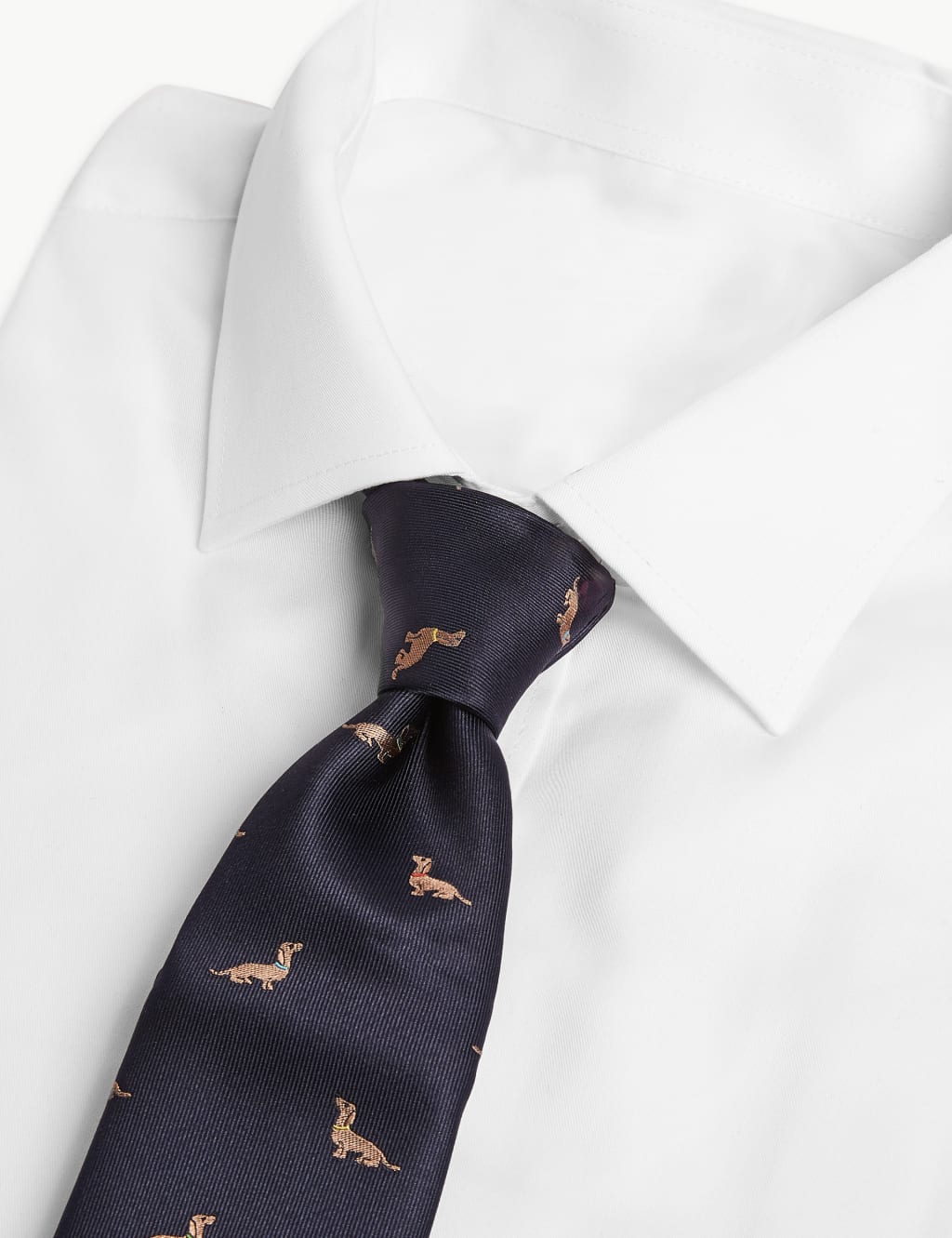 Dachshund Print Pure Silk Tie 2 of 3