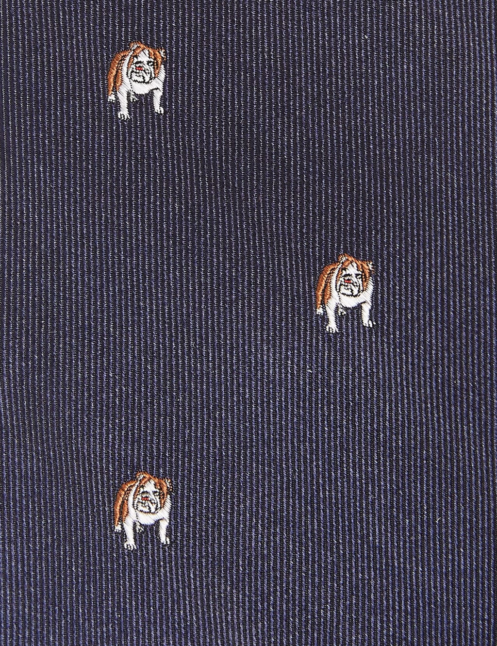 Pure Silk Bulldog Tie 3 of 3