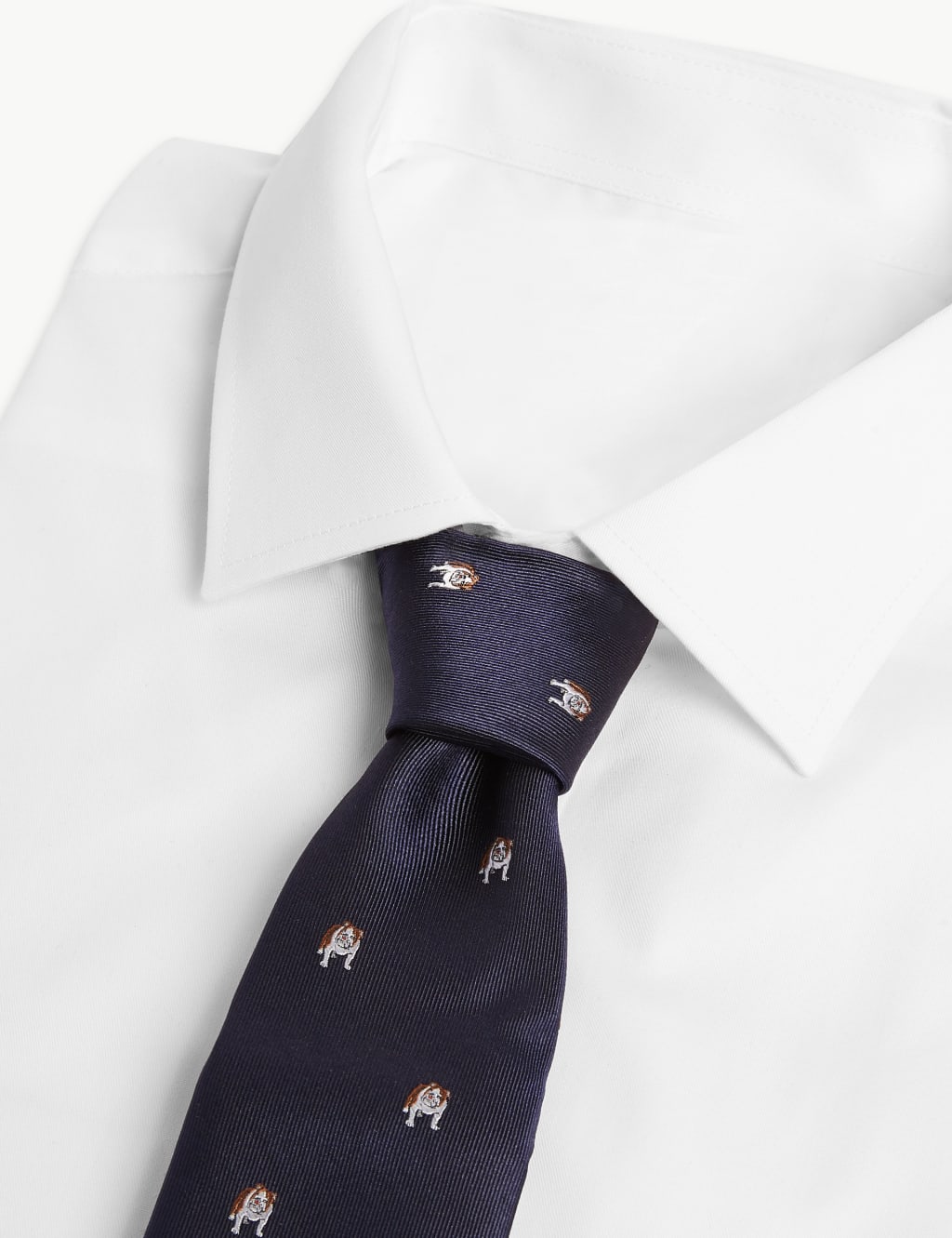 Pure Silk Bulldog Tie 2 of 3