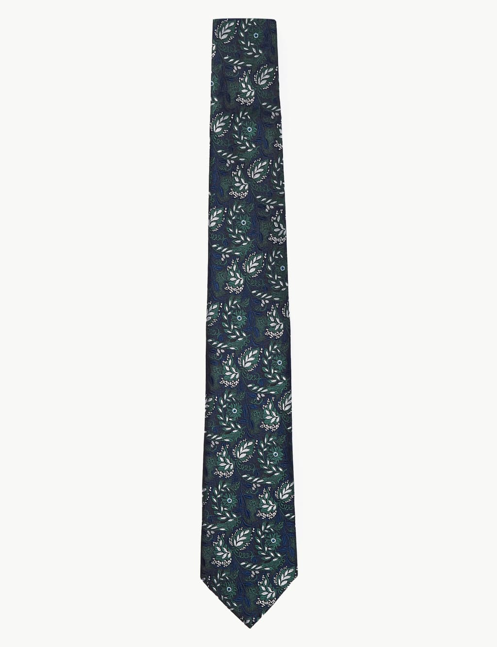 Pure Silk Vine Floral Woven Tie 1 of 3