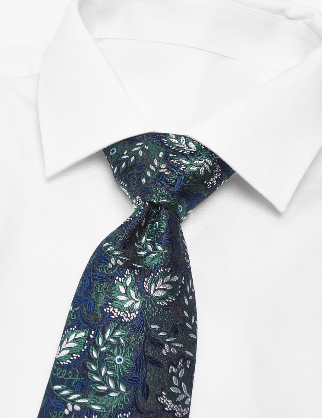 Pure Silk Vine Floral Woven Tie 2 of 3