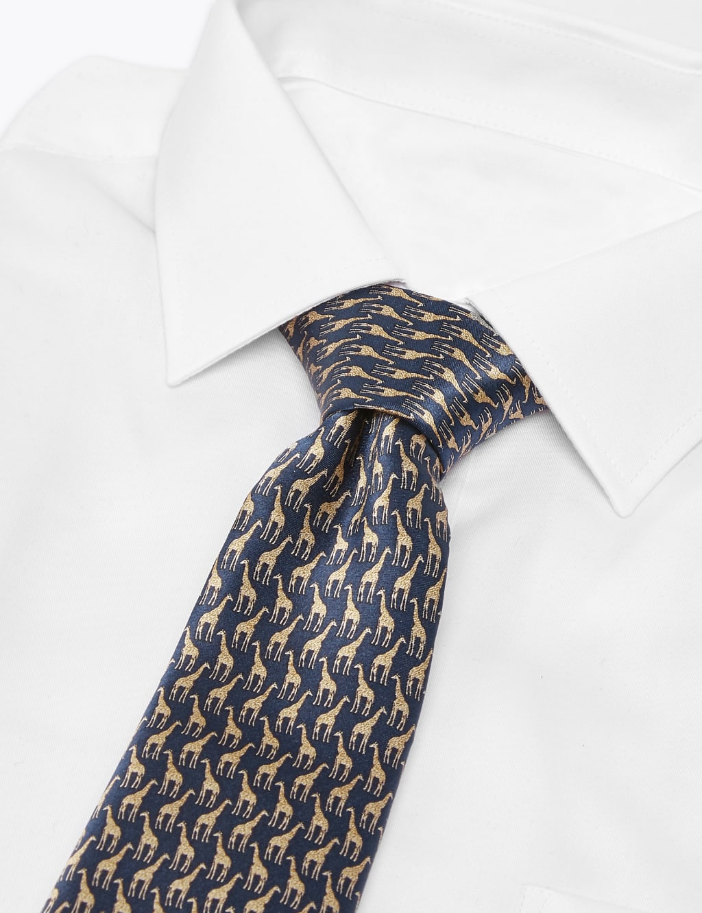 Pure Silk Giraffe Print Tie 2 of 3