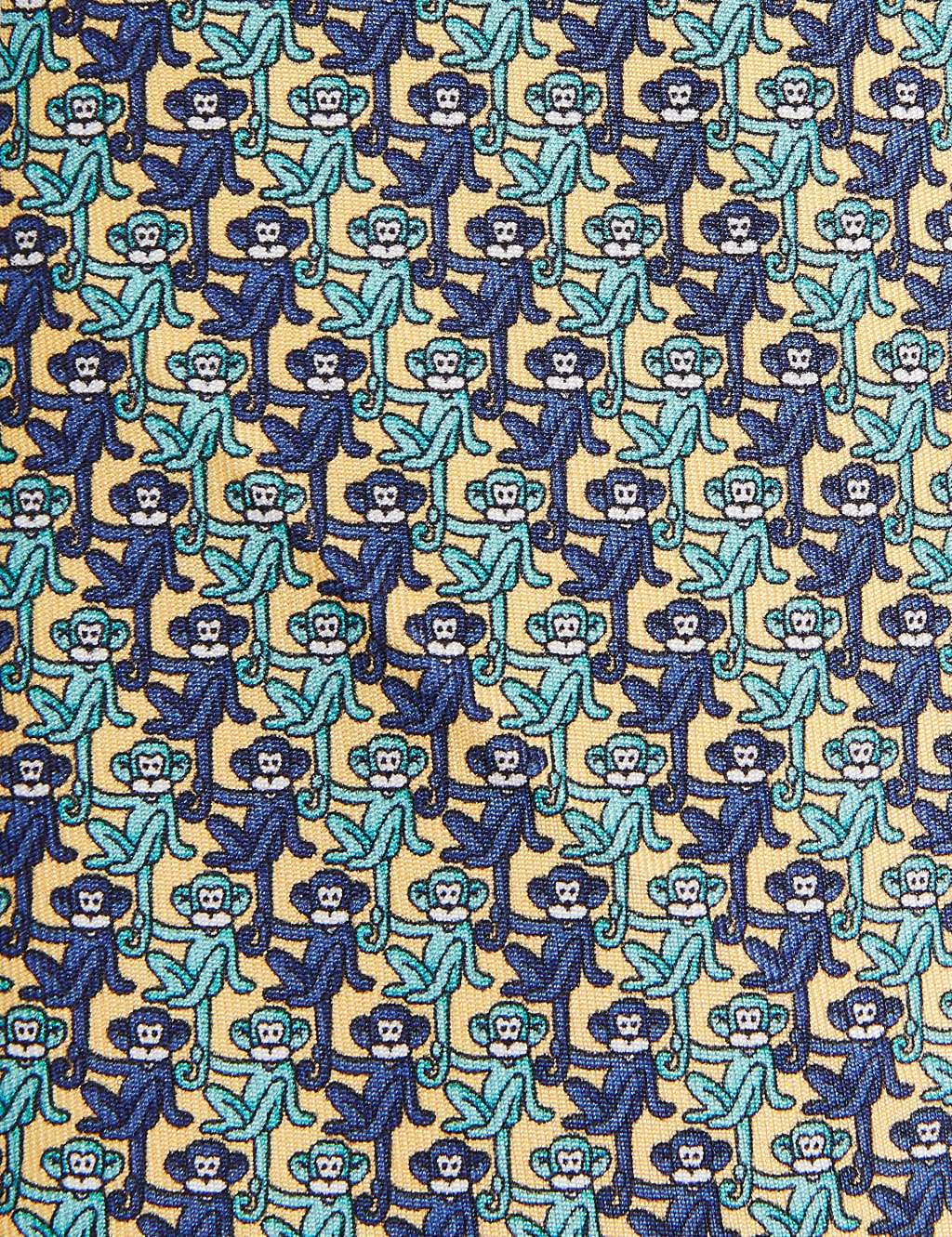Pure Silk Monkey Print Tie 3 of 3