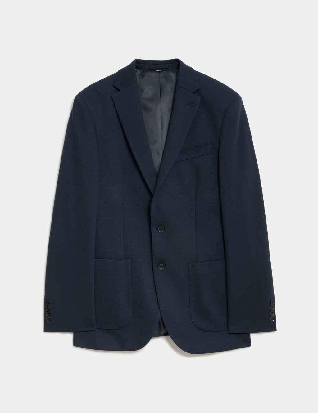 Textured Jersey Jacket with Stretch M S Collection M S