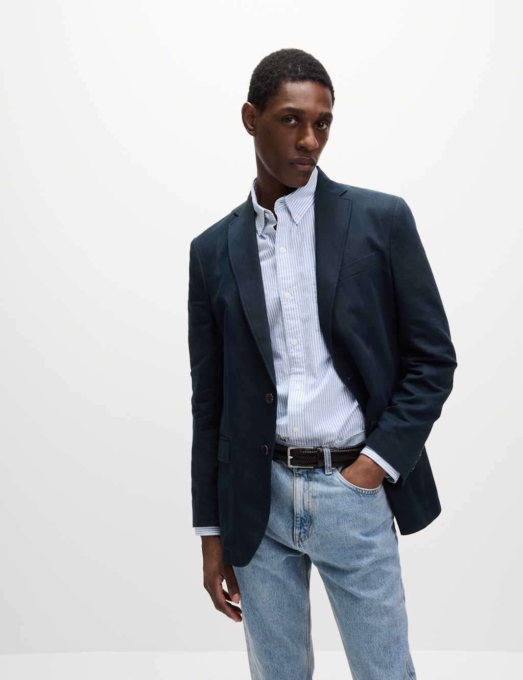 Tailored Fit Cotton Rich Laundered Jacket 7 of 7