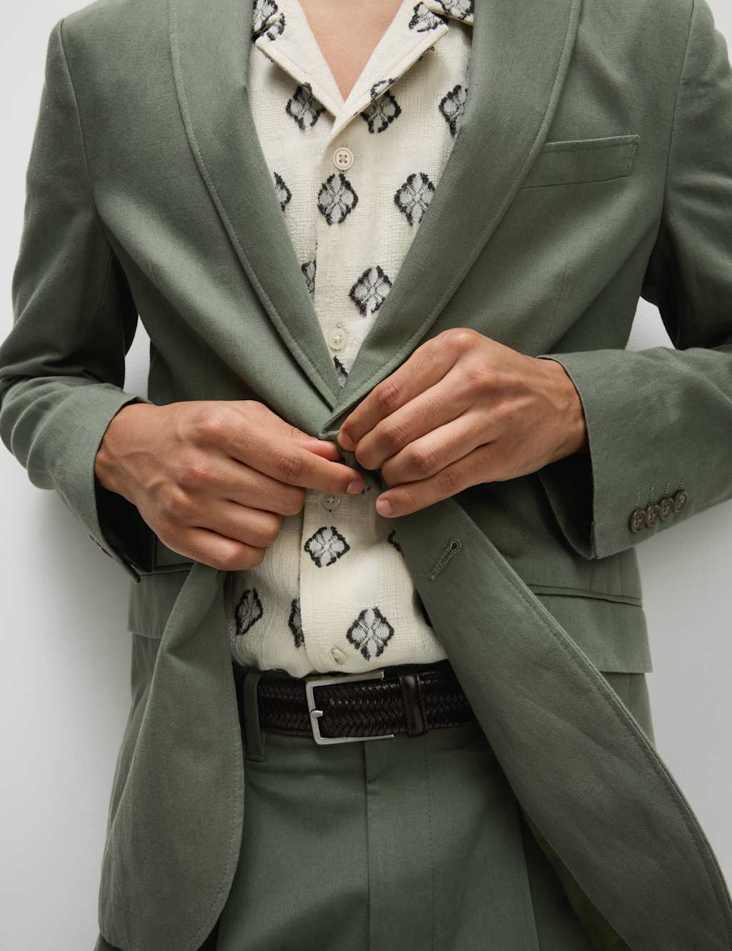 Tailored Fit Cotton Rich Laundered Jacket 5 of 8