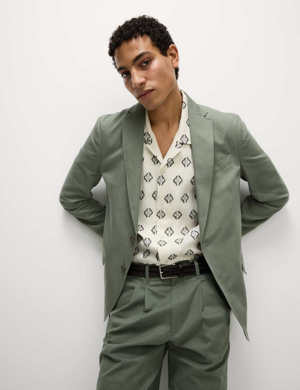 Tailored Fit Cotton Rich Laundered Jacket 8 of 8